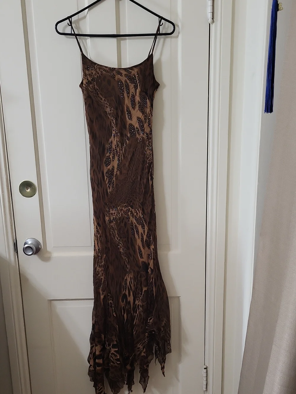 Embellished Spaghetti Strap Dress - Picture 1 of 7